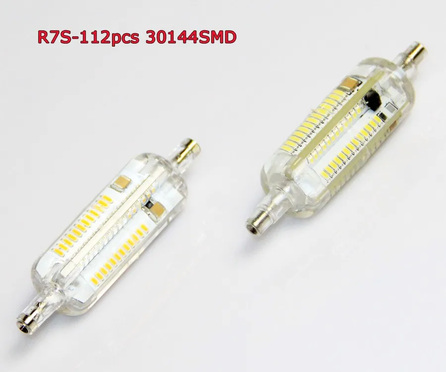 10 Вт 78 мм SMD3014 лампы кукурузы R7S светодиодный светильник силикагель Стекло основа светодиодный свет идеально подходит заменить галогенной лампы лампада