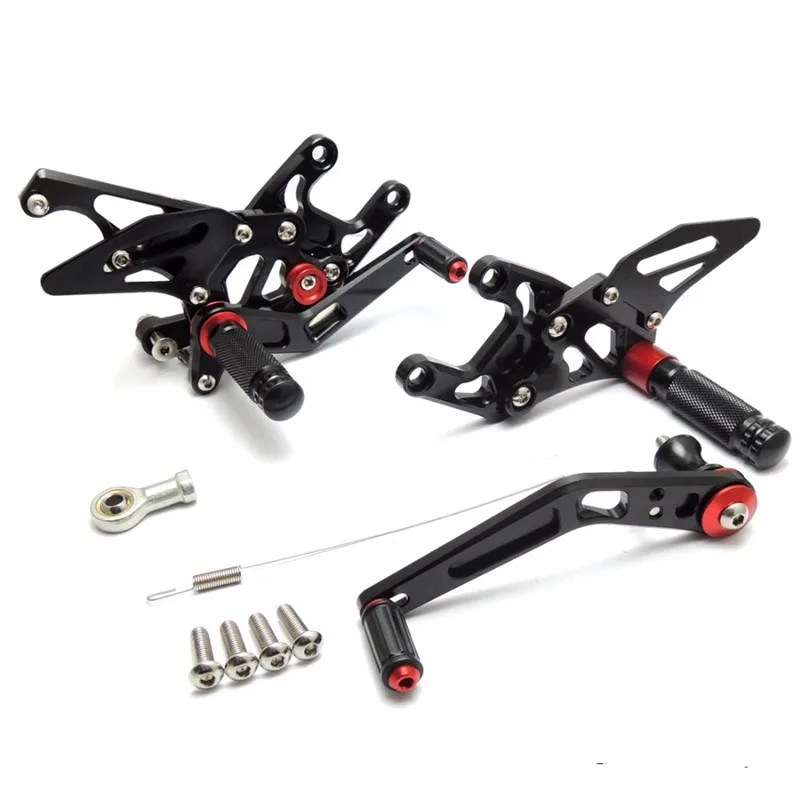 Для Honda CBR1000RR ЧПУ регулируемый задний комплект Rearsets ног 2008 2009 2010 2011 2012 2013