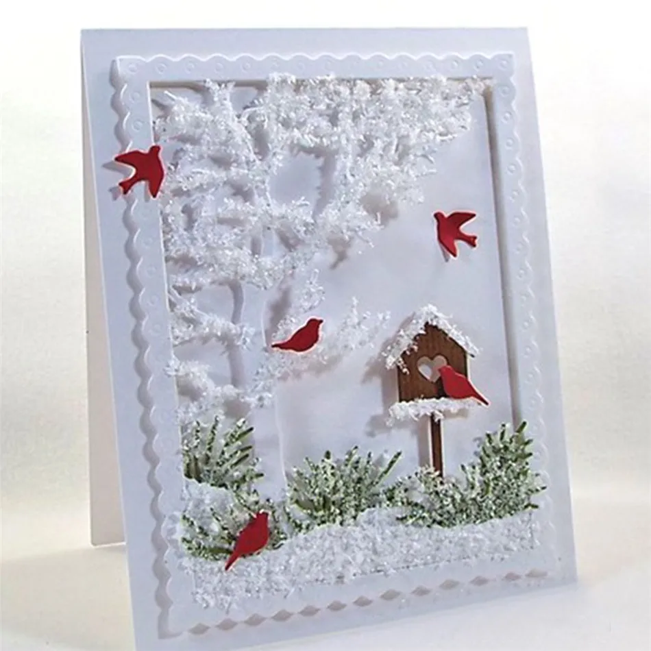 Eastshape Bird House металлические резные штампы тиснение Шаблон трафарет для бумага для скрапбукинга Изготовление картонных альбомов украшения