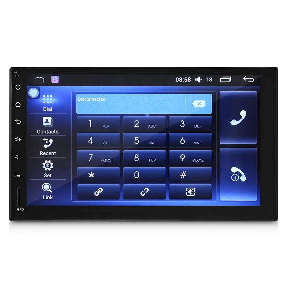 J 3862N Универсальный Android 6.0.1 Quad core 7 дюймовый gps Wi Fi видеорегистратор автомобильный
