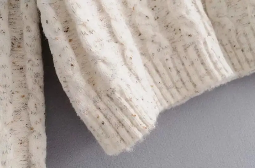 

Newest O-neck Long Sleeve Women Sweaters Fashion Autumn Hemp flowers Warmth Thick Women Pullovers Sweaters 3 Color