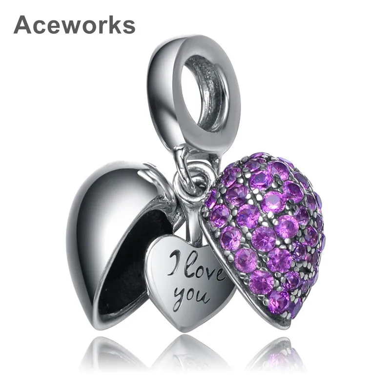 Женские шармы-подвески из серебра 925 пробы с цирконием | Украшения и аксессуары