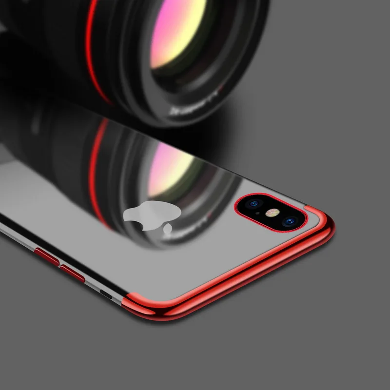 electroplated case for iphone 11 pro 7 8 6 6s s plus luxury transparent soft silicon plating cover for iphone x xr xs max case free global shipping