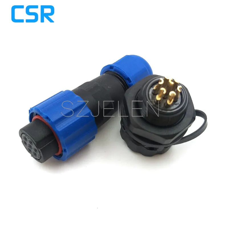 SD13 уличный водонепроницаемый кабель питания для камеры 7 контактный панельный