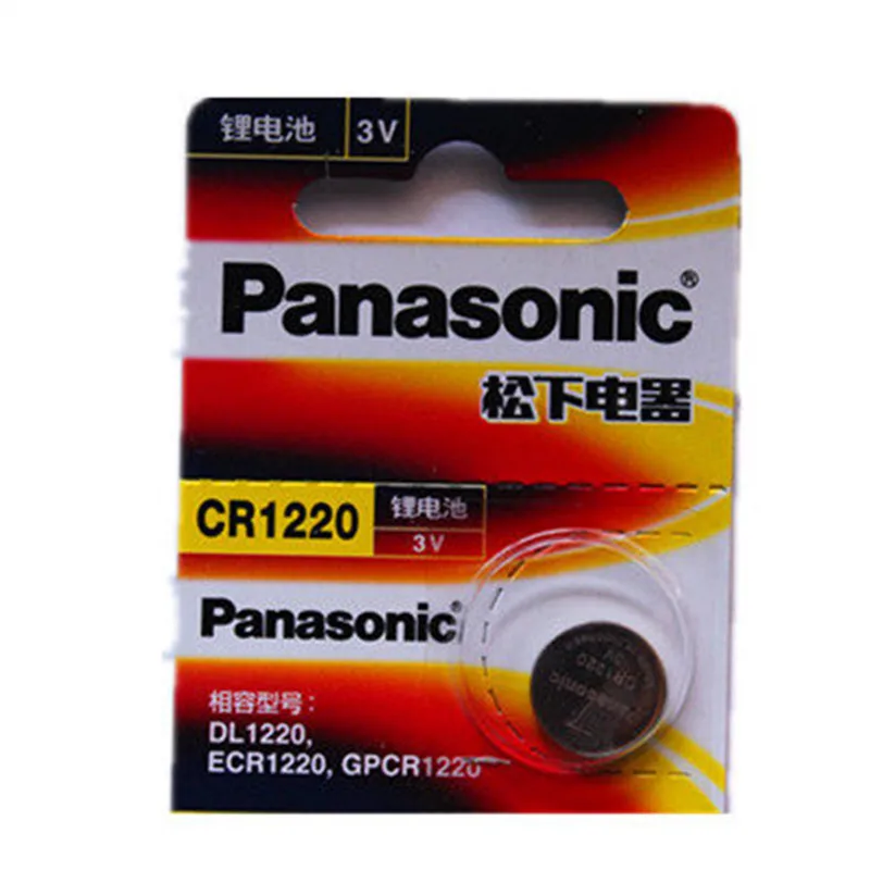 Panasonic 100% оригинальный CR1220 кнопочный элемент батареи для часов Автомобильный