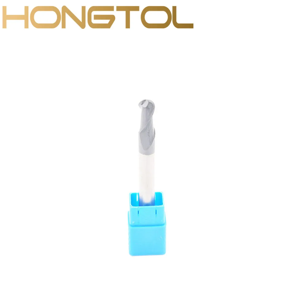 HONGTOL 1 шт. 0 5 мм 2 Флейта спиральная сферическая Концевая фреза с ЧПУ фрезы для