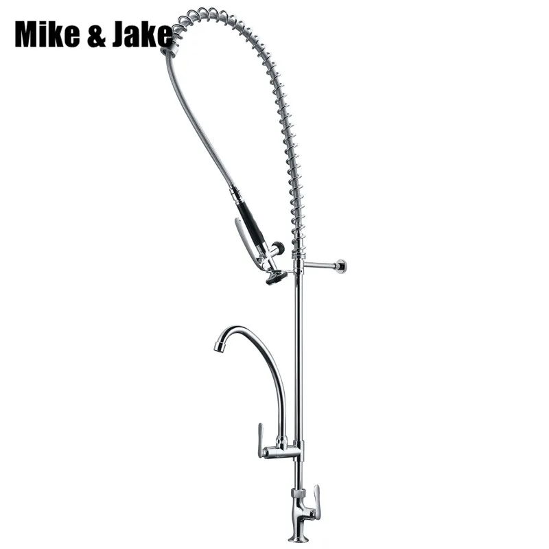 Один холодный хромированный коммерческий кухонный кран промышленные кухонные