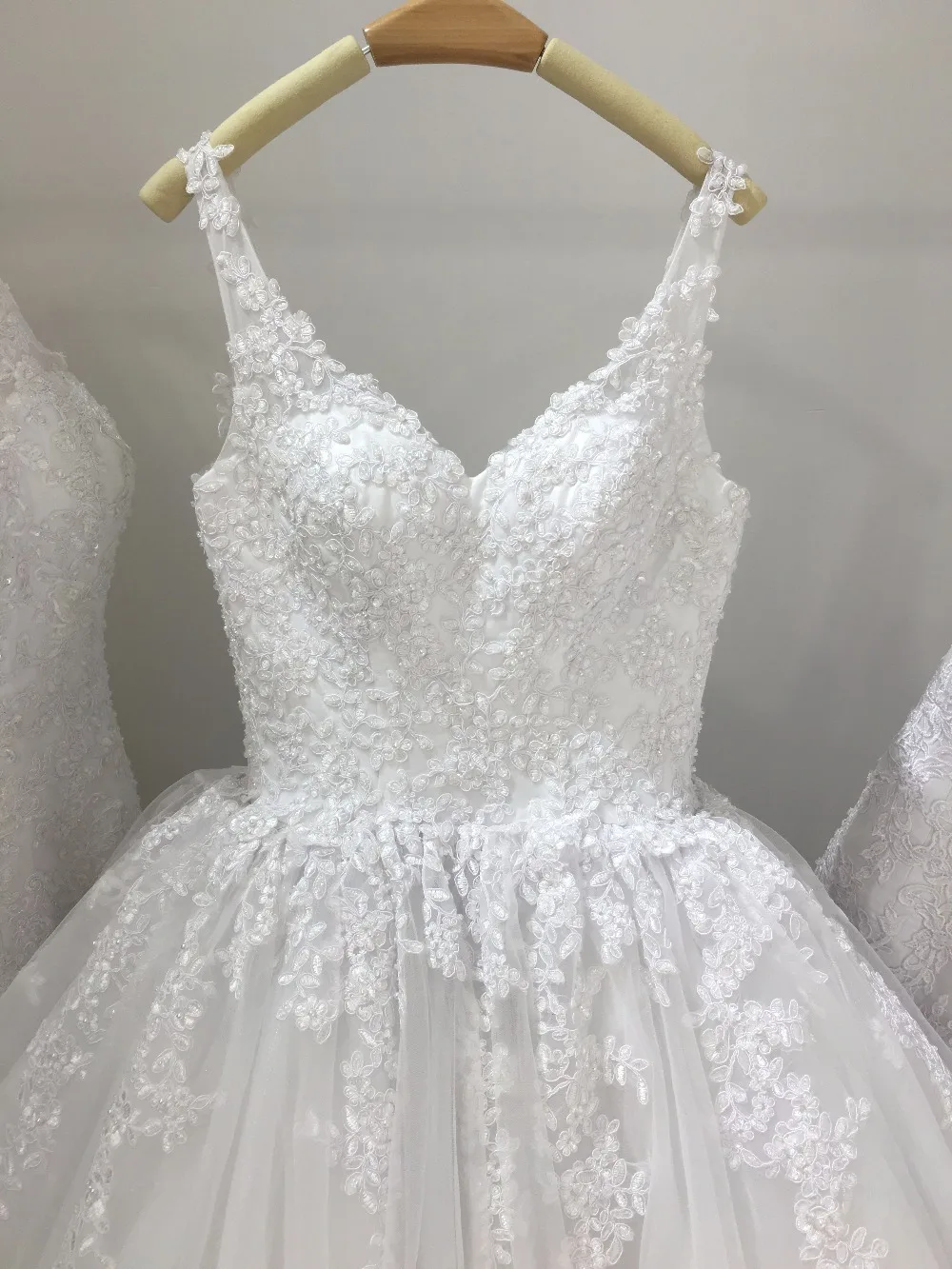 Amanda Novias Новое модное красивое свадебное платье с v образным вырезом Vestidos de Robe De