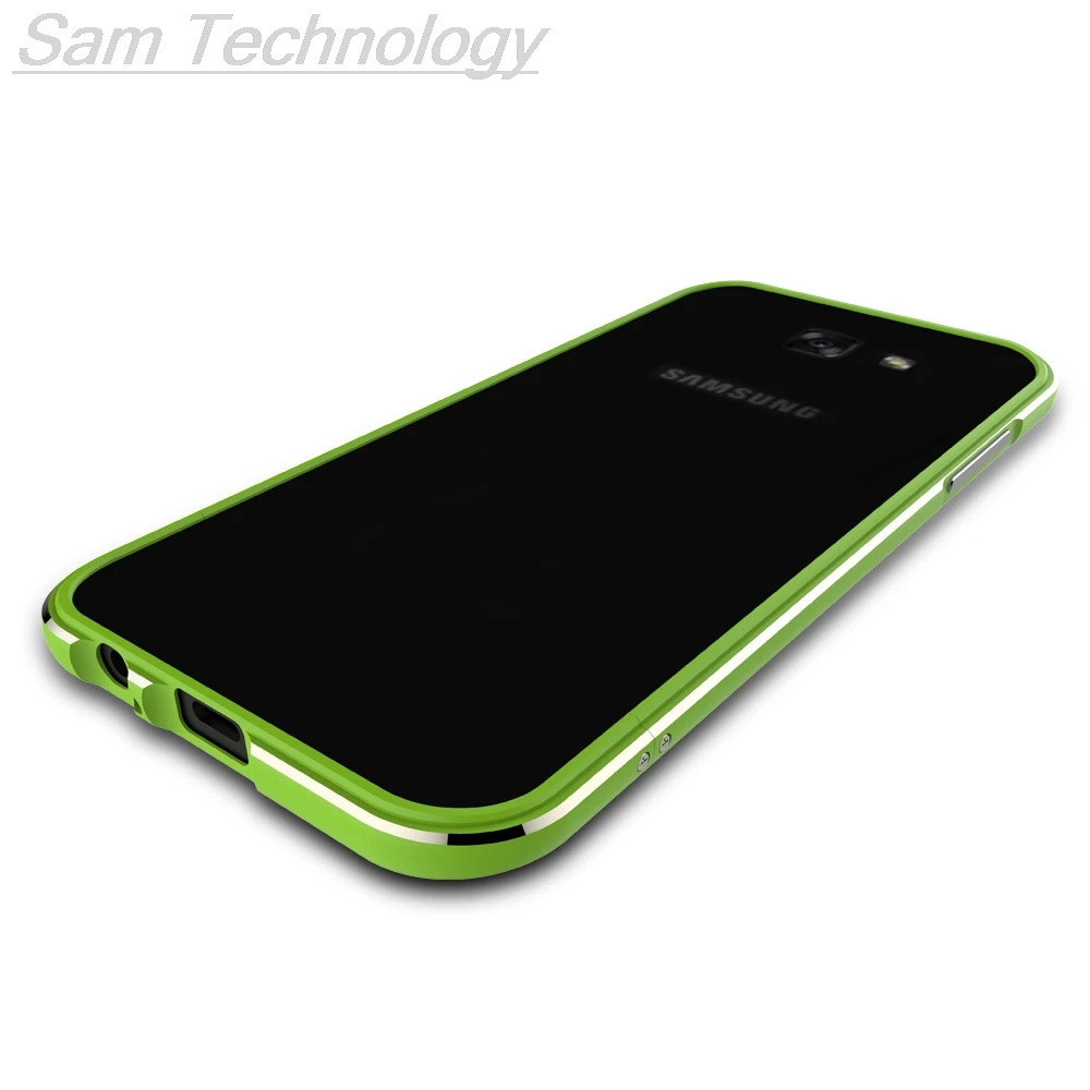 Для Galaxy A5 чехол Роскошный ультра тонкий алюминиевый бампер для Samsung Galaxy A5 A520 A520F+ 2 пленки(1 передняя+ 1 задняя