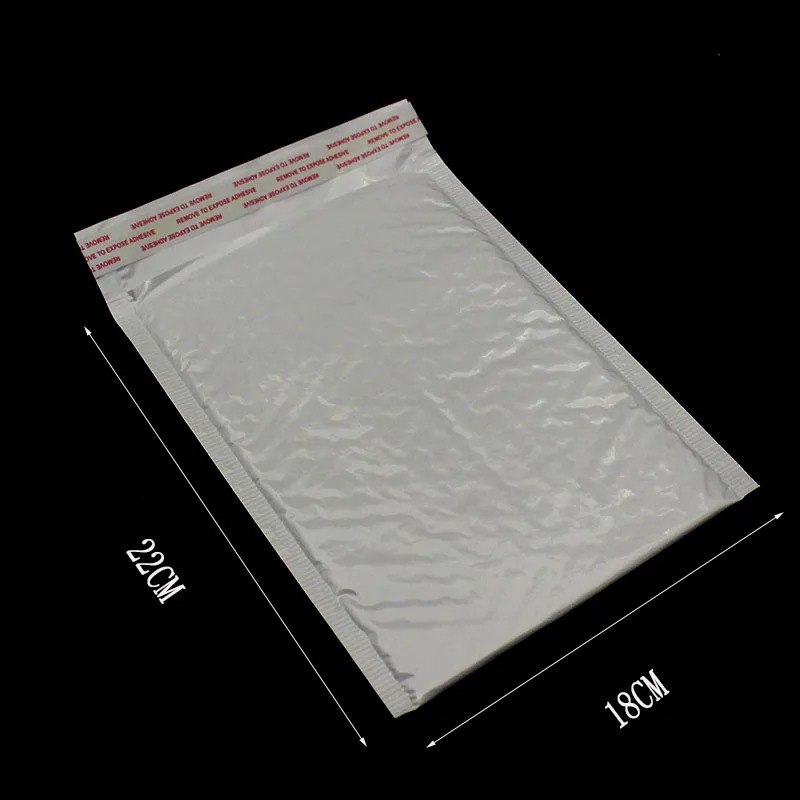 10 pieces / pack 180* 220mm white foam aluminum foil envelope express bag office packaging envelope