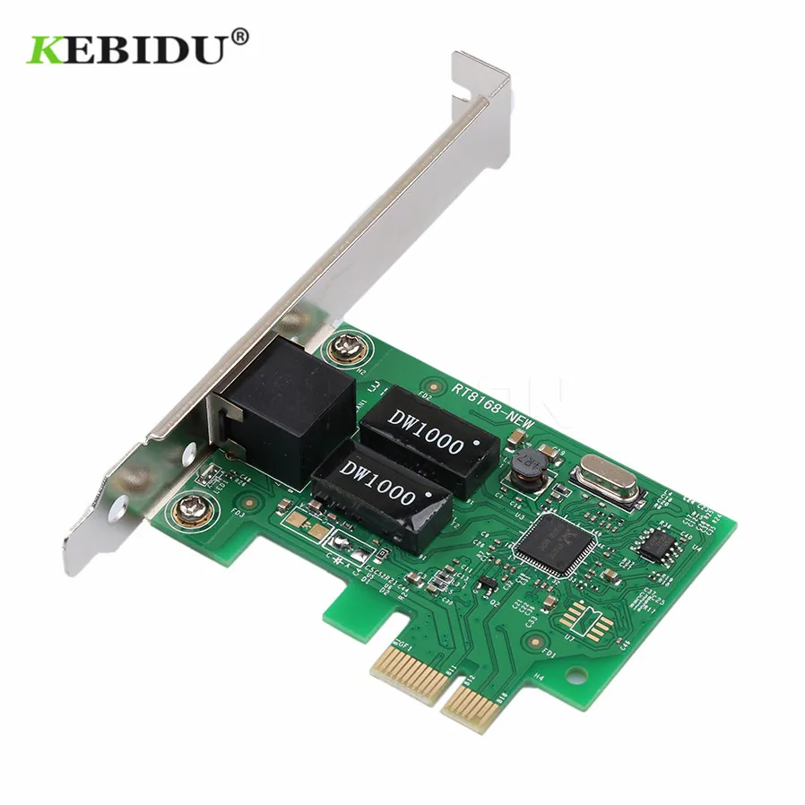 Сетевая карта Kebidu Gigabit Ethernet PCI Express E 10/100/1000 м адаптер LAN для RJ 45 контроллер