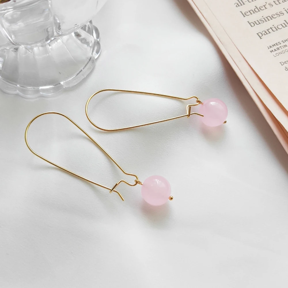 Женские золотые серьги-кольца из стерлингового серебра 925 пробы с розой