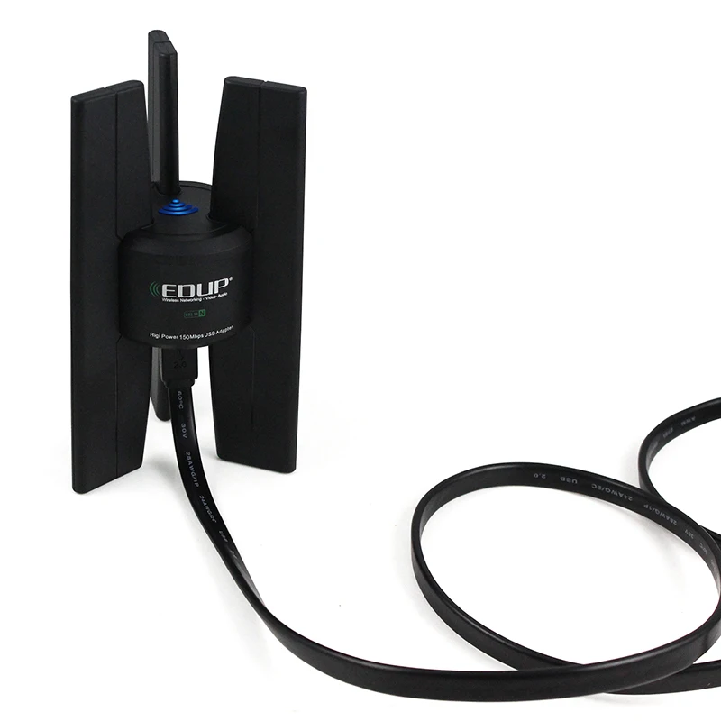 Triangle Tripod EDUP EP-N8535 IEEE802.11b/g/n 2.4GHz Ralink3070 chipset 150mbps high power usb lan wireless black | Компьютеры и офис