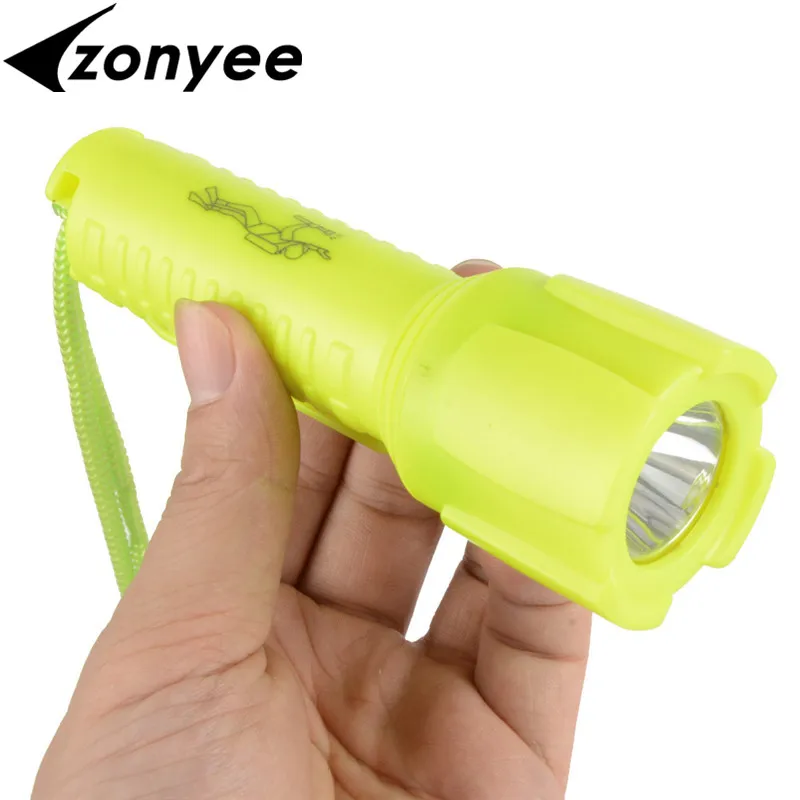Zonyee Дайвинг фонарик водонепроницаемый подводный фонарь лампа для плавания Охота