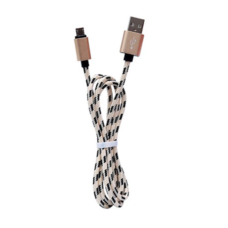 Новинка, цветной кабель для быстрой зарядки, шнур, Micro USB, нейлоновая оплетка, для синхронизации данных, зарядки, линия питания для мобильного телефона samsung Android