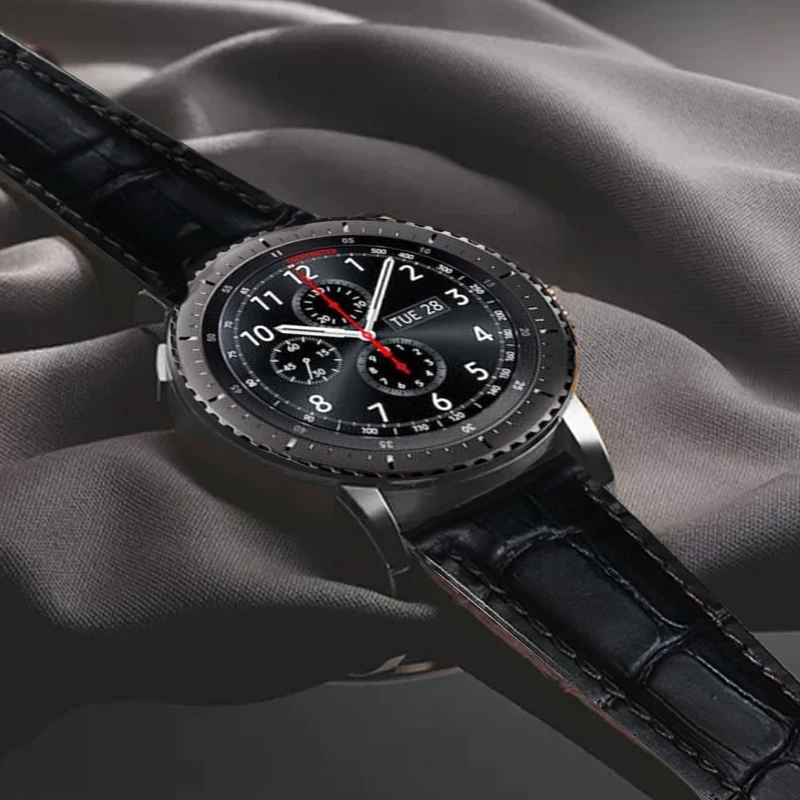 Кожаный ремешок AKGLEADER для Samsung Gear S3 Sport S2 из натуральной кожи Galaxy Watch браслет Huami
