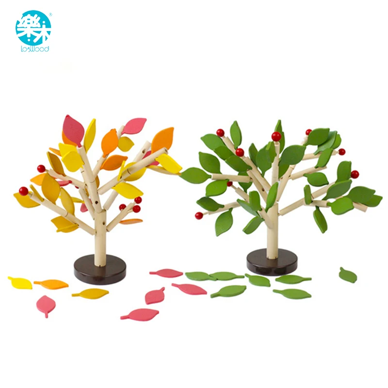 Деревянные детские игрушки деревянные строительные блоки модель строительства