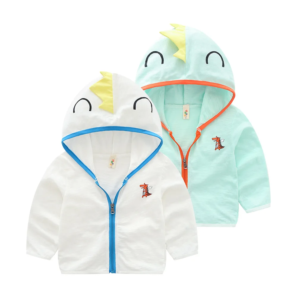 

2022 Boy girl summer rash guards 3D Dinosaur hoodies Jurassic Park fashion coat sports kids baby clothes top children clothing