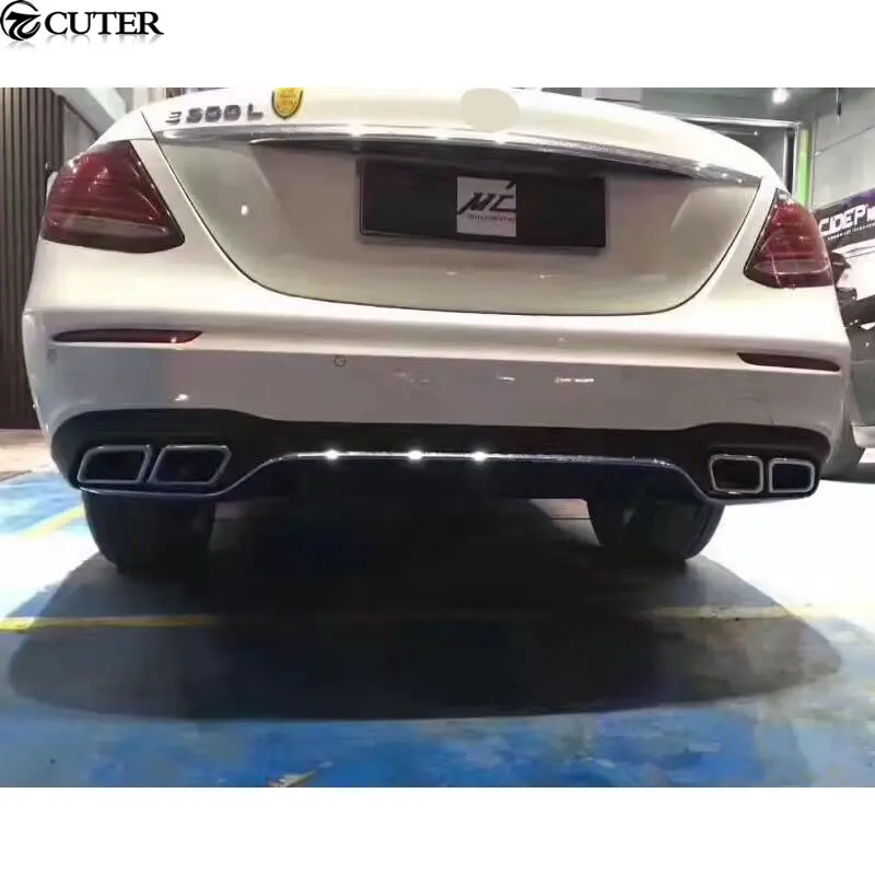 W213 E350 E63AMG стильный комплект кузова автомобиля PP Неокрашенный передний задний
