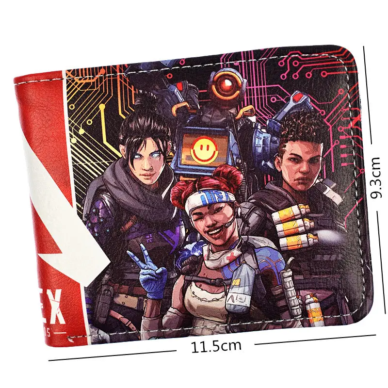 Популярный кошелек Game APEX Legends крутой дизайн короткий для молодых студентов с
