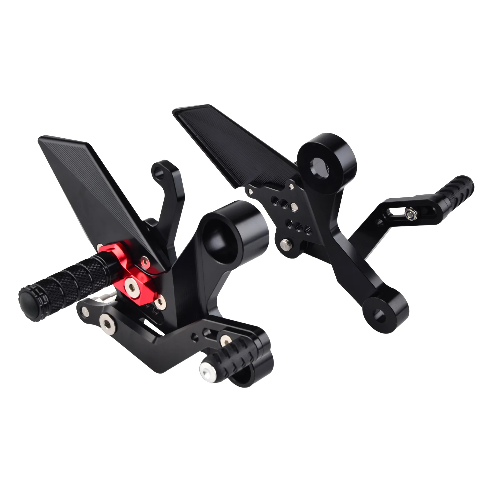 Мотоцикл Регулируемый Rearset подножка подножки задние наборы для Yamaha MT-09 MT09 MT 09 Tracer XSR900 2013 - Цвет: Красный