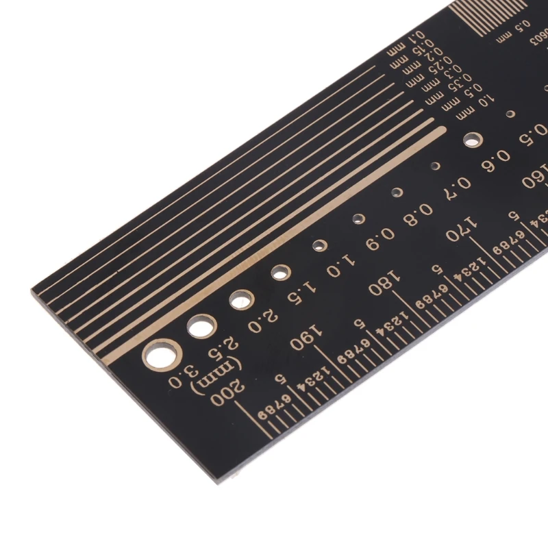 20 см PCB линейка Эда измерительный инструмент справки транспортир резистор