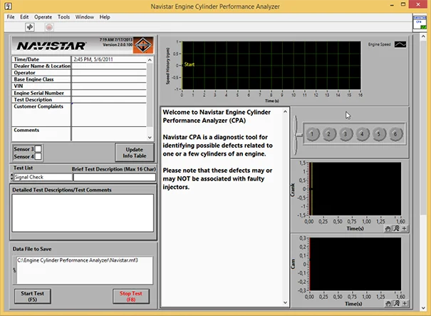 Navistar Engine Cylinder Performance Analyzer (CPA) v7.8.8.1 English | Автомобили и мотоциклы