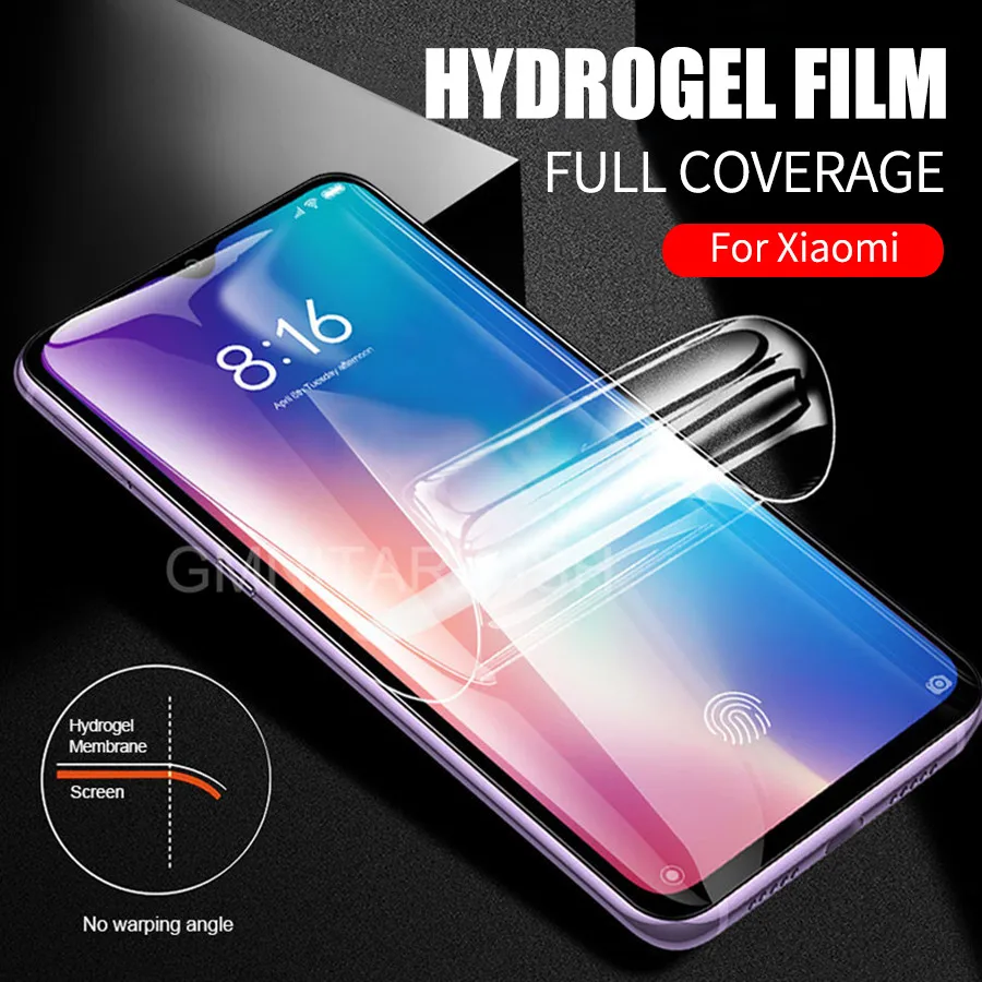 3D Гидрогелевая мягкая пленка для Xiao mi Red K20 Pro Pocophone F1 Защитная экрана Note 7 9 8 SE 6X