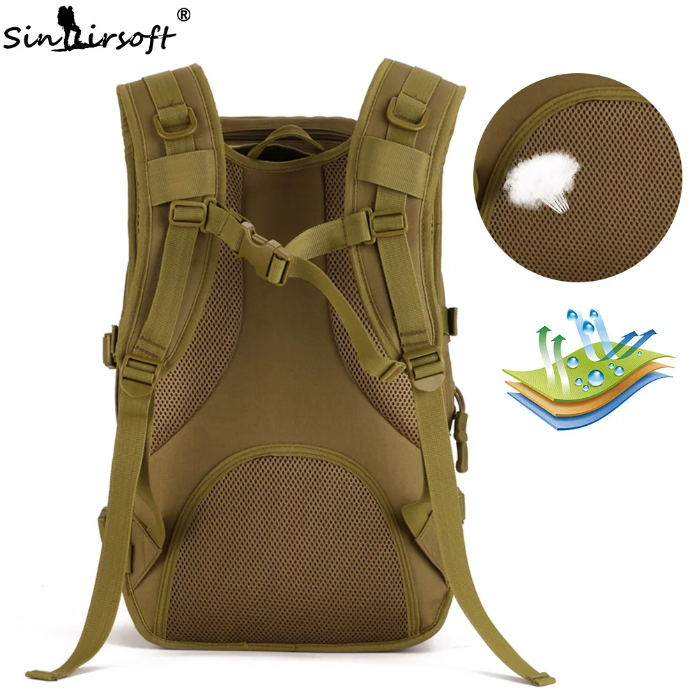 SINAIRSOFT 40L мужской тактический рюкзак тактическая сумка армейский военный охота спортивные рюкзаки камуфляж рюкзак для путешествий водонепроницаемый LY0041