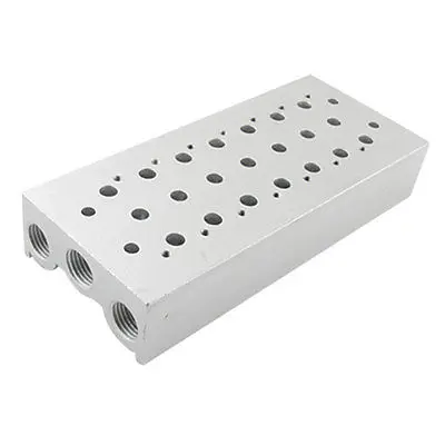 Pneumatic Control 7 Rows Manifold Solenoid Valve Base |