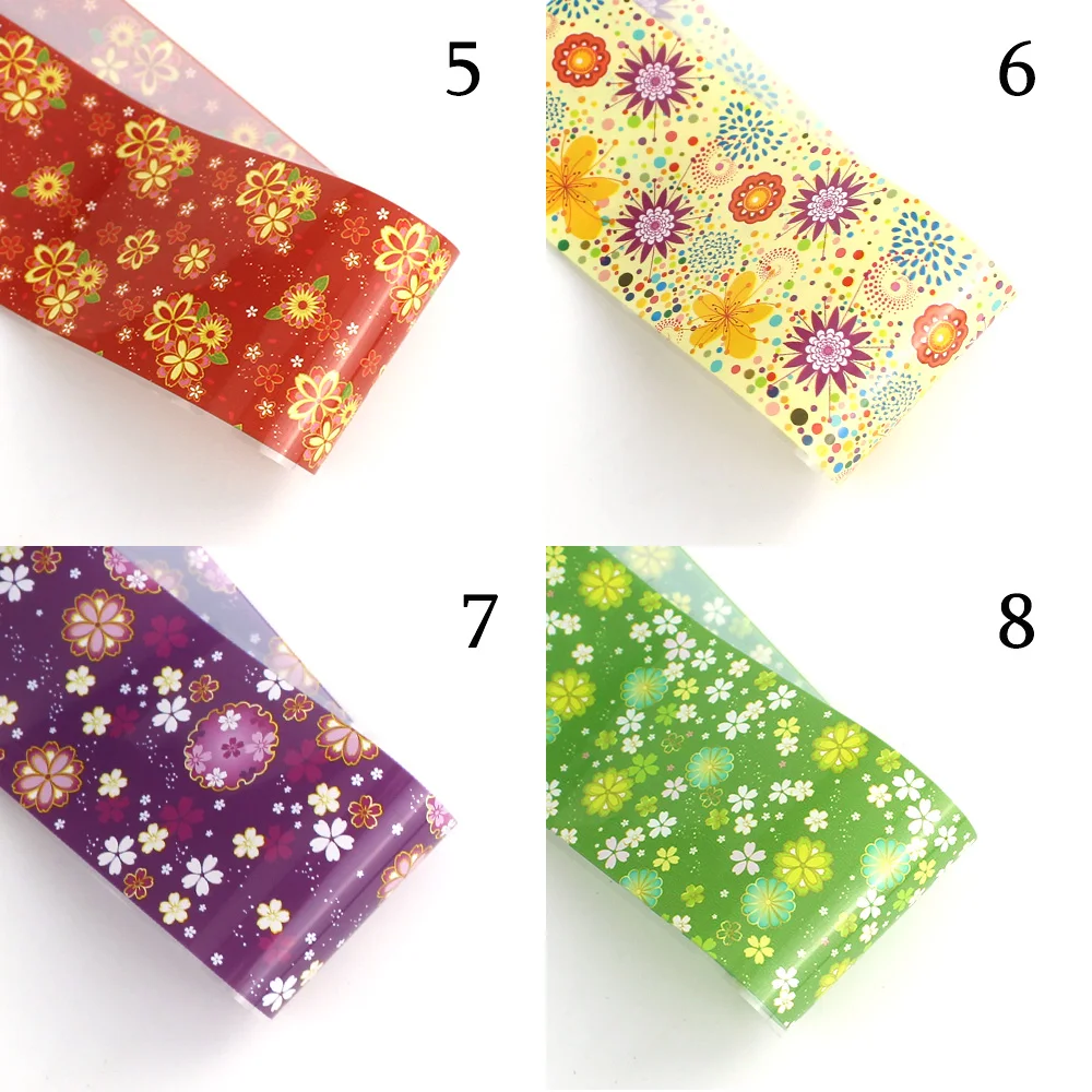 10 шт. смешанный дизайн для ногтей переводные наклейки из фольги бумажные цветные