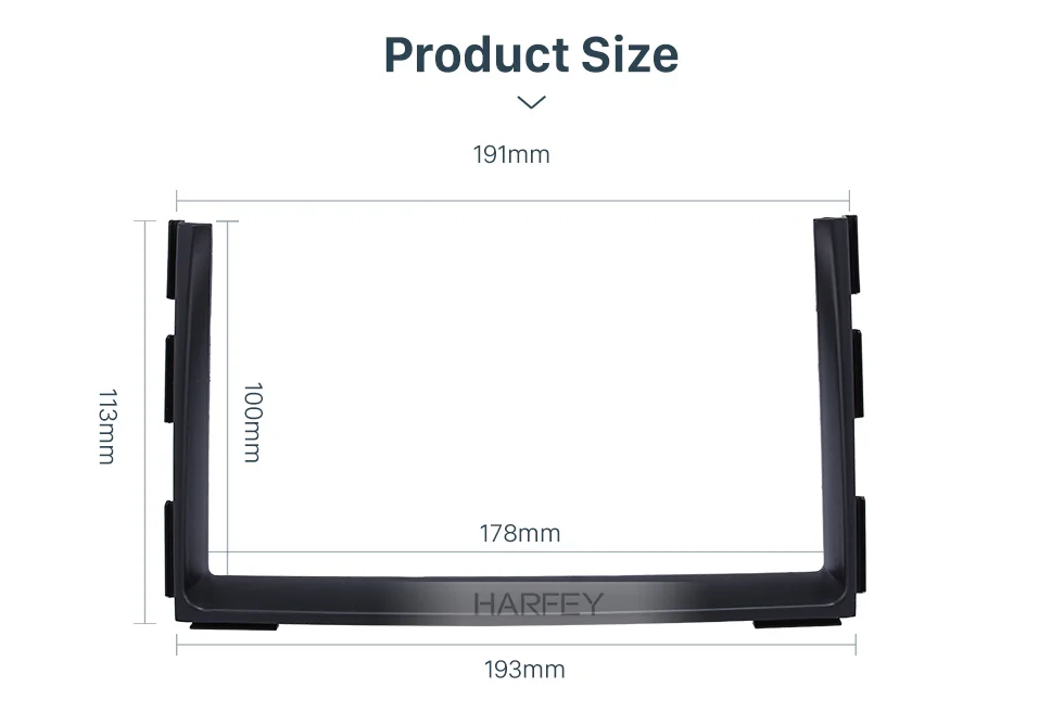 Harfey 2 Din Автомобильная Радио фасции DVD Gps декоративная рамка для 2010 2011 2012 KIA CEED тире крепление объемная панель отделка комплект фитинг