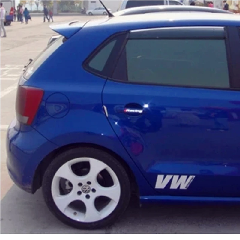 ABS Пластик Неокрашенный задний багажник спойлер Применение для VW Polo украшение в