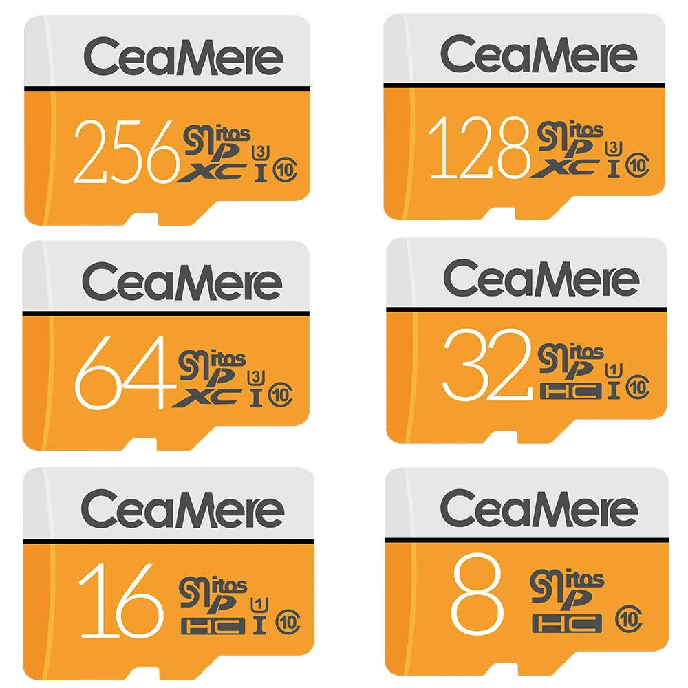 CeaMere карта памяти 256 ГБ 128 Гб 64 Гб U3 UHS-3 32 ГБ Micro sd карта класс 10 UHS-1 флэш-карта памяти Microsd TF/sd карта s для планшета