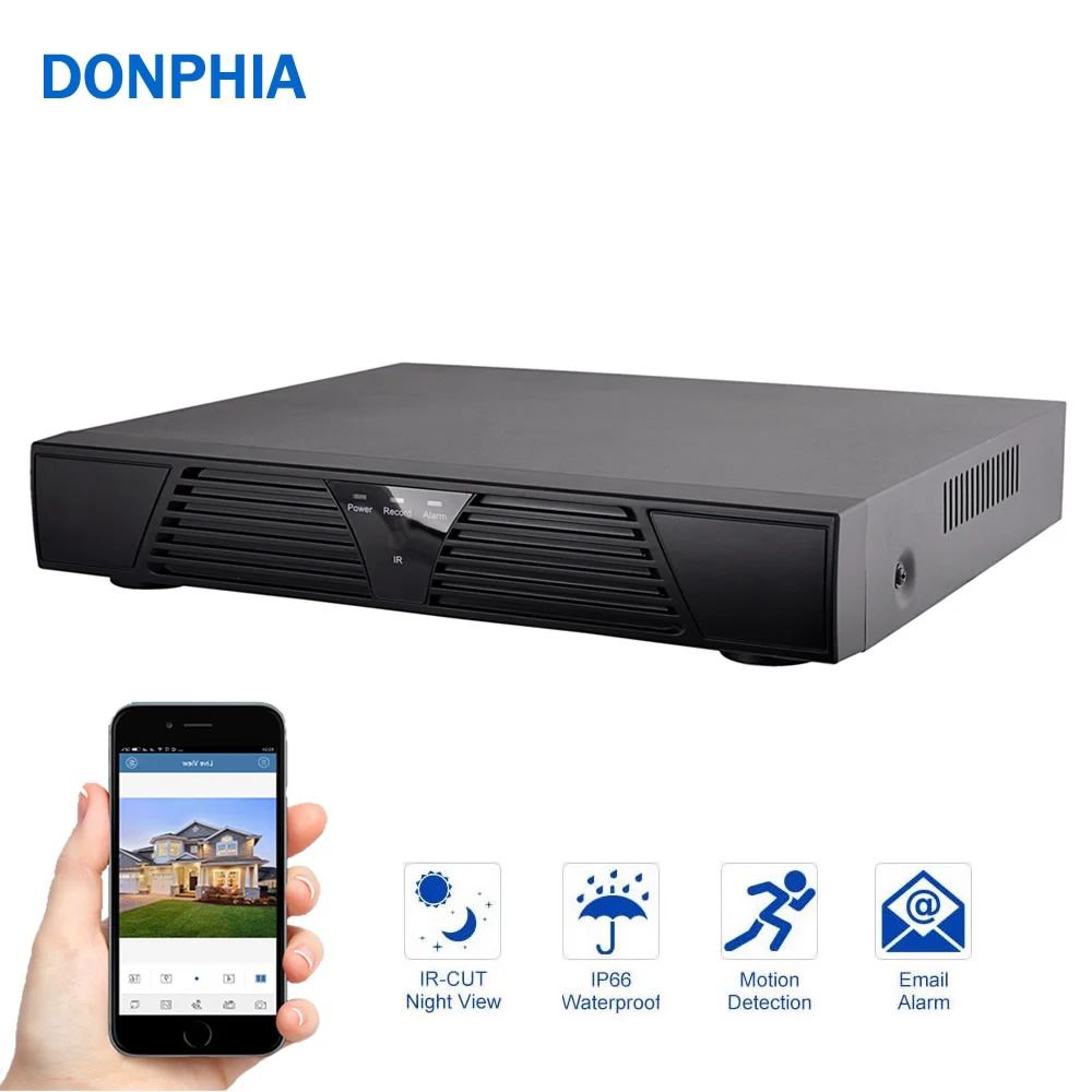 Сетевой видеорегистратор 4CH / 8CH NVR 1080P Onvif для IP камеры Cloud P2P|network video recorder|video recordernvr