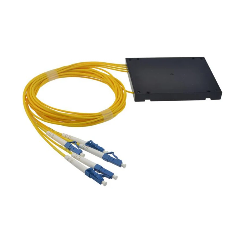 LC 1X4 PLC одномодовый волоконно-оптический сплиттер FTTH ABS Тип оптоволоконный