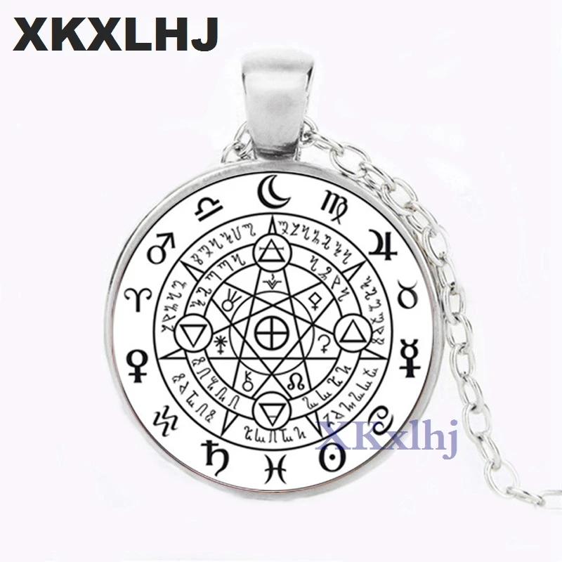 XKXLHJ 1 шт. Sigil черное волшебное колдовство сила трех кулонов колье массивное