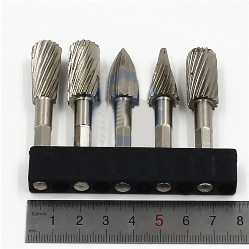5 шт. быстрорежущий стальной ротационный файл деревообрабатывающий резак