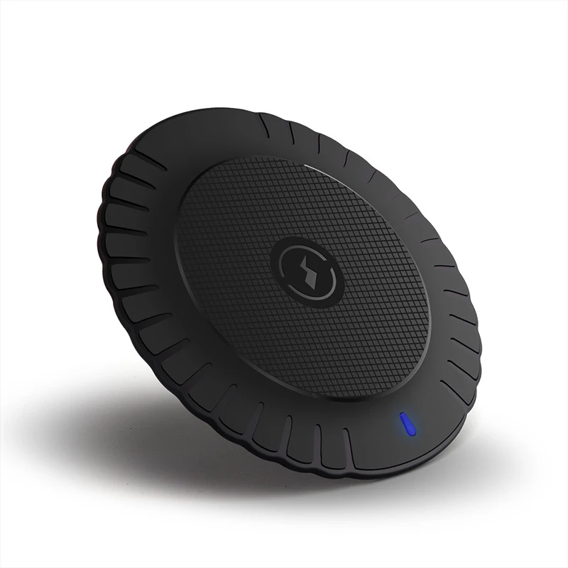 Черный 5W QI стандартное беспроводное зарядное утройство для телефона Pad Беспроводная зарядная док-станция для IPhone XS Max XR X 8 8plus samsung Galaxy S9 S8 S7 S6 - Цвет: Черный