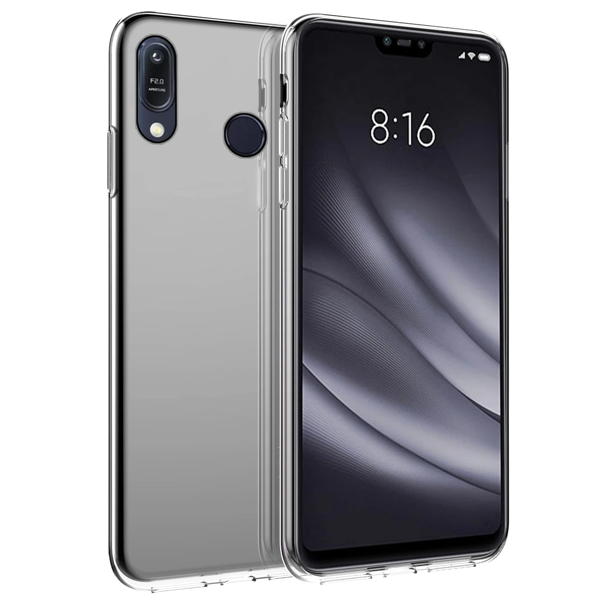 Для Xiaomi Redmi Note 7 чехол-накладка из прозрачного мягкого ТПУ ударопрочный чехол для