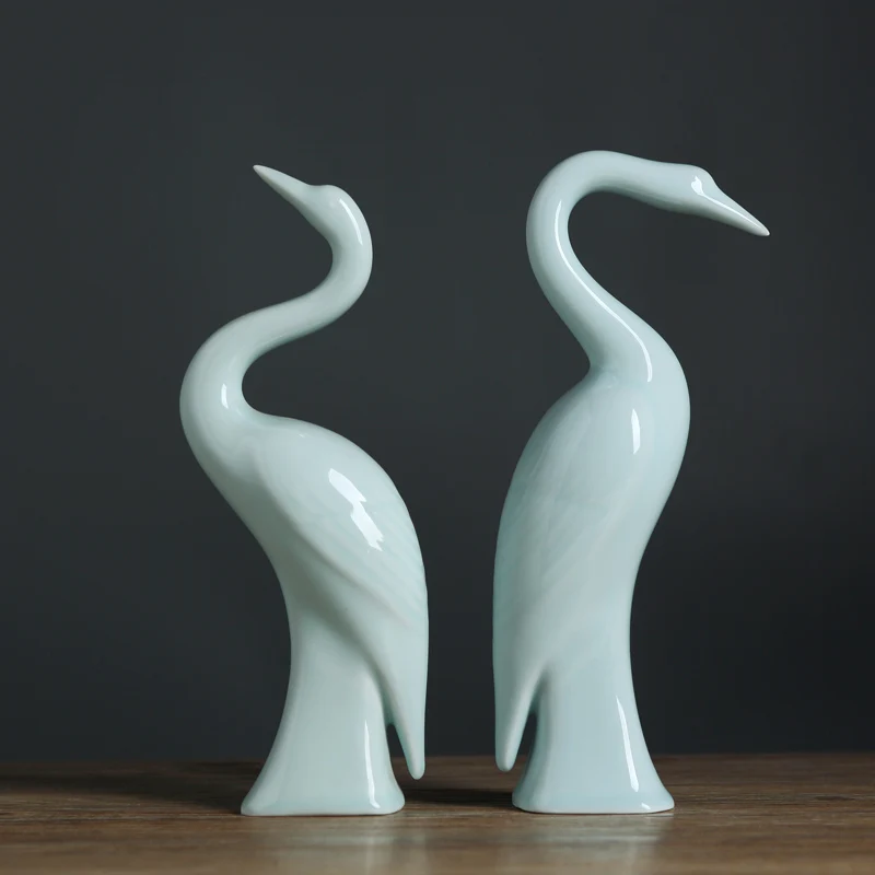 Новый китайский керамика животных статуэтки Ручной Работы Пары кран украшения