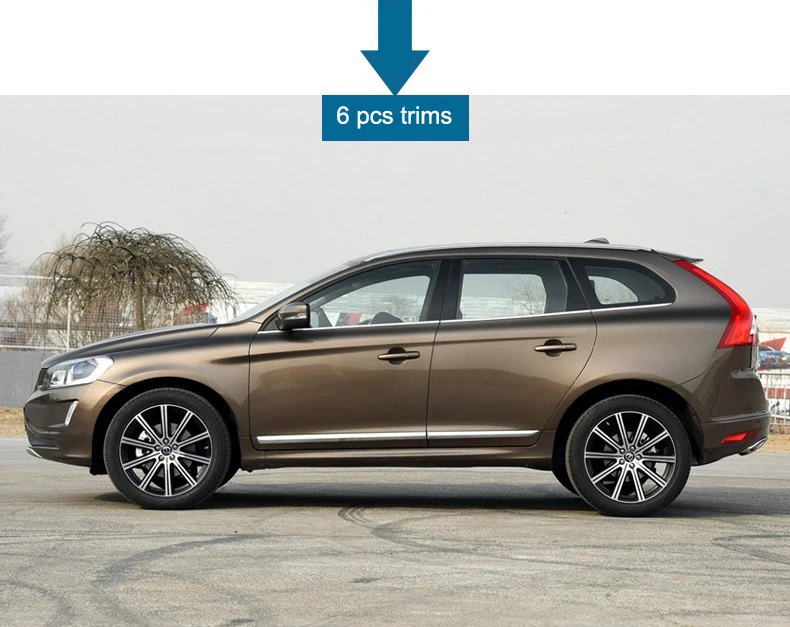 Lsrtw2017 304 нержавеющая сталь окна автомобиля планки для volvo xc60 2009 2010 2011 2012 2013 аксессуары