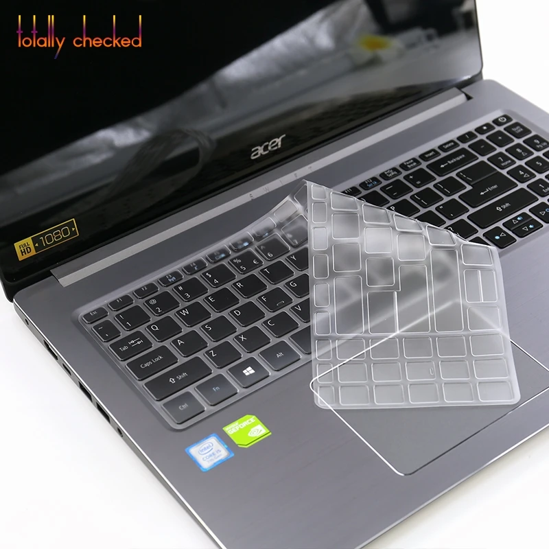 Чехол для клавиатуры ноутбука Swift3 15 50Y6 50Bx дюймов Acer Swift 3 Sf315 Full Hd из ТПУ прозрачный