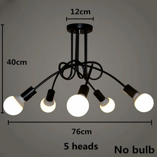 M Style Современные потолочные светильники Lustre Luminaria E27 потолочный светильник Лофт железная клетка светильники Abajur Домашнее освещение Plafonnier для гостиной - Цвет корпуса: M Style