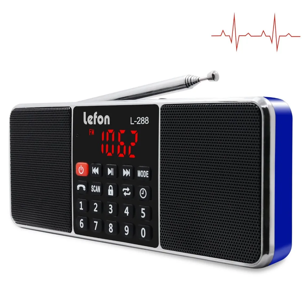 Lefon Портативный AM FM Радио стерео приемник Bluetooth беспроводной динамик поддержка TF SD карты USB диск AUX MP3 светодиодный дисплей громкой связи
