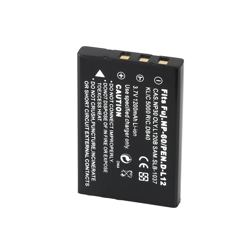 Dinto 1200 мА/ч NP-60 NP 60 NP60 FNP-60 SLB 1137 1037 CNP-30 K5000 D-Li2 Li-20B аккумулятор для FUJIFILM F410 F601 F50i F501 |