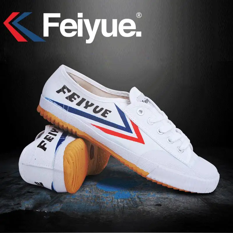 basic version White Feiyue Оригинальные кроссовки Классическая обувь, боевые искусства тхэквондо ушу Кунг Фу мягкие удобные кроссовки мужская женская обувь - Цвет: basic version White