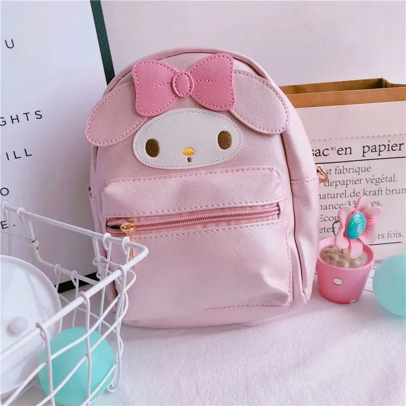 Ivyye мелодия Kuromi модные аниме PU рюкзаки из мягкой кожи школьный рюкзак, повседневные сумки для путешествий распылитель ранцевого типа для мальчиков и девочек, для детей