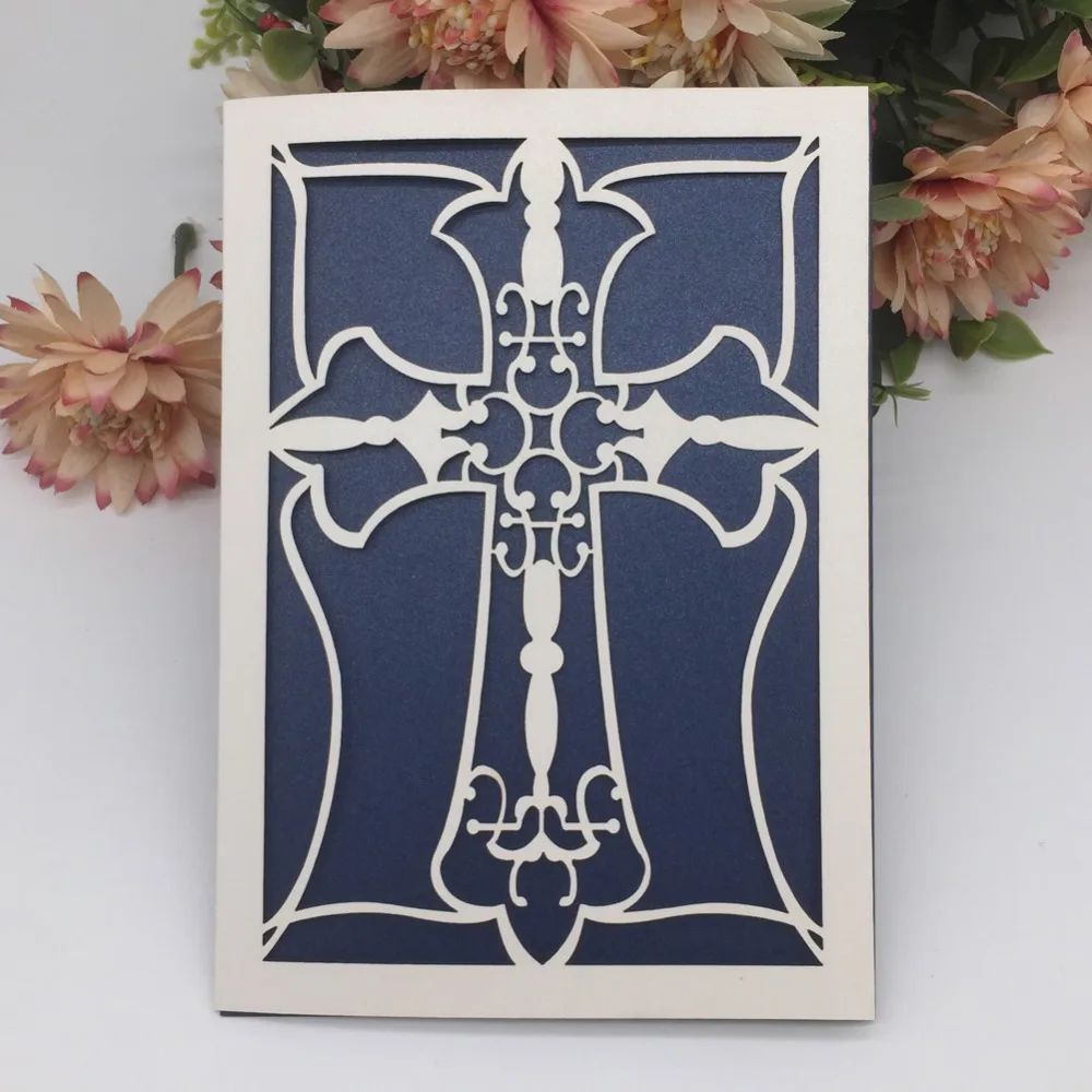 100 шт./лот горячая Распродажа крестины пригласительные карты крещения и Первое