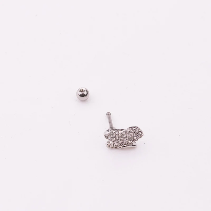 Sellsets 1 шт. CZ Звезда спираль серьги хряща tragus шпильки штанги раковины пирсинг уха ювелирные изделия ушной подметания спираль Грач уютное кольцо